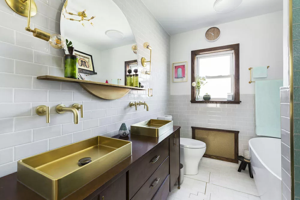 Vintage Meets Modern Flair in a Brooklyn Bath Reno